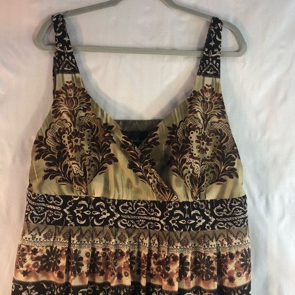 Positive Attitude Surplus Neck Mid Length Sleeveless Dress Plus Size 18 - Picture 2 of 11